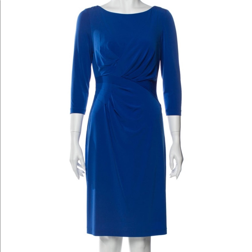 David Meister Sheath Dress in Black knee length